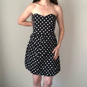 Xhilaration Polka Dot Spots Strapless Tube Dress I